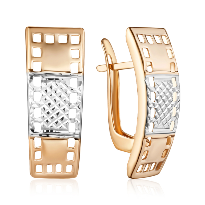 Золотые серьги. Артикул 02911е