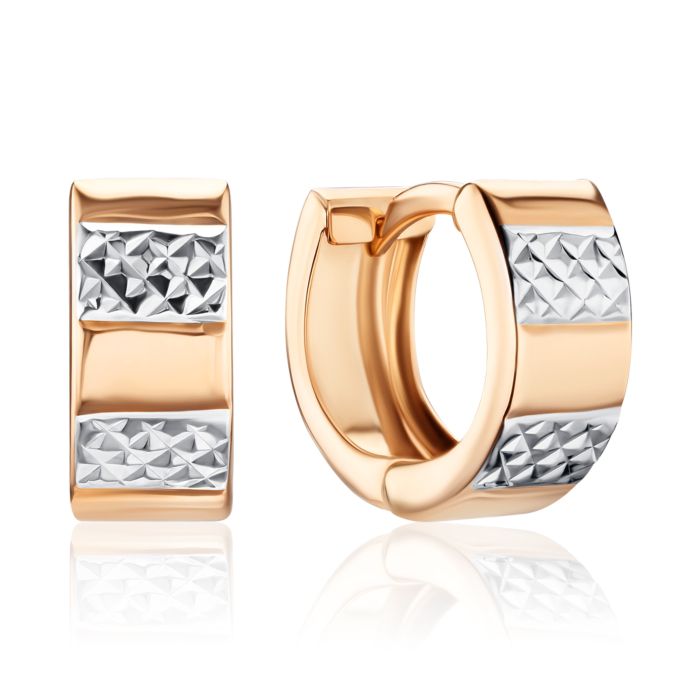 Золоті сережки-конго без вставки 02947-10/01/3