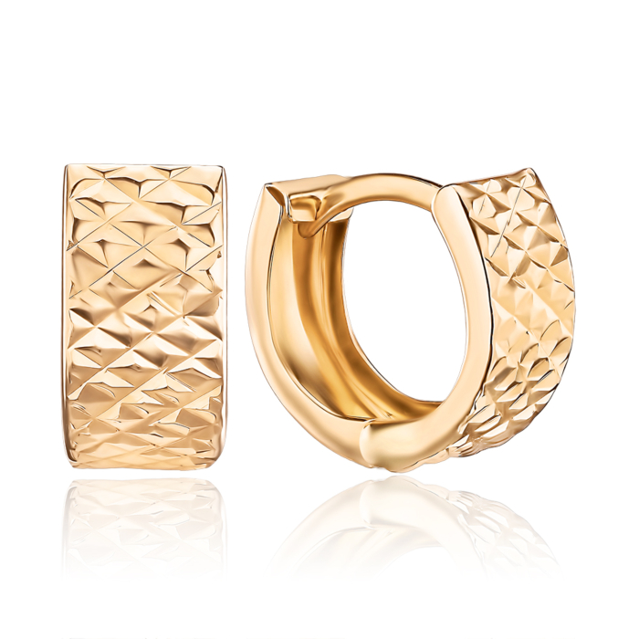 Золоті сережки-конго. Артикул UG502947-2/01/2