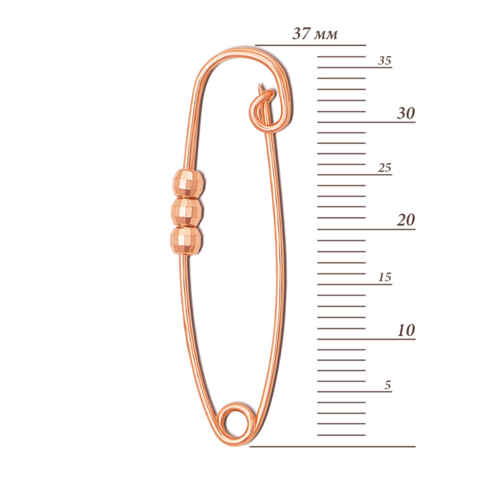 Золота брошка-шпилька. Артикул 04021/1