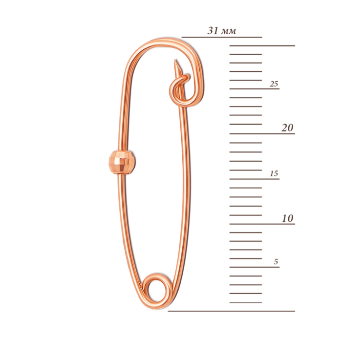 Золота брошка-шпилька. Артикул 04021