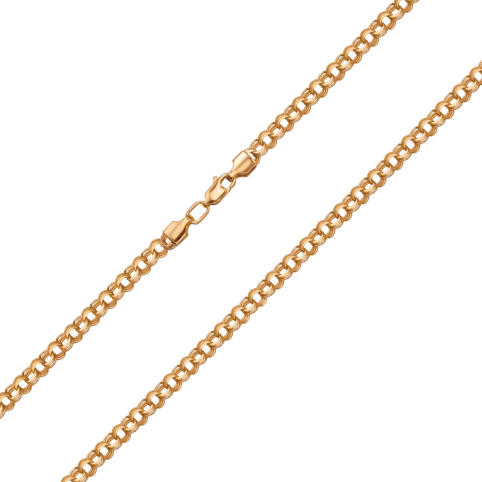 Срібний ланцюжок з позолотою 06022-10.5-5/17