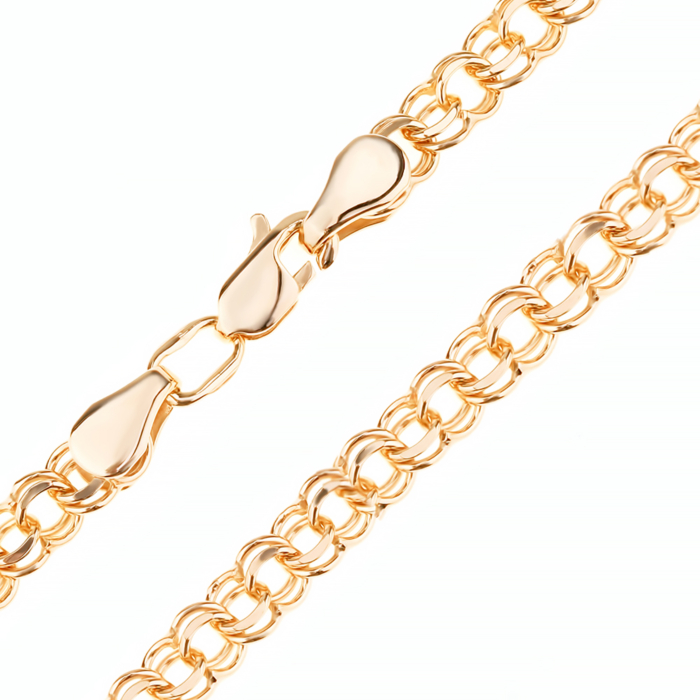 Срібний позолочений ланцюжок 06066-10-5/17