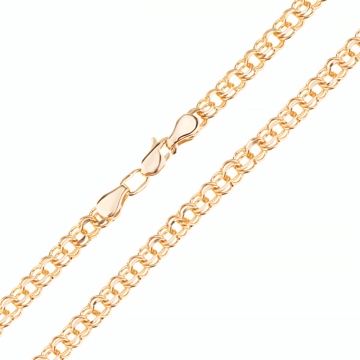 Срібний позолочений ланцюжок 06066-10-5/17