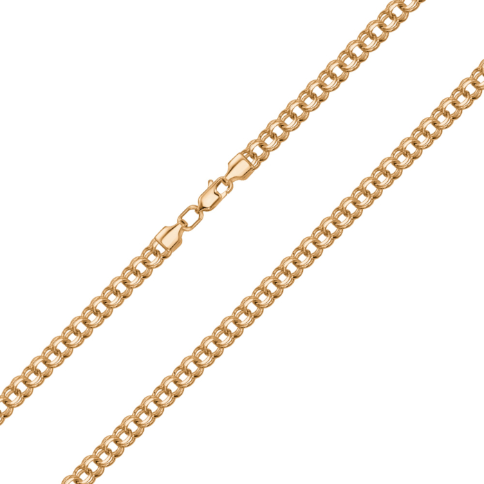 Срібний ланцюжок з позолотою 06066-16-5/17