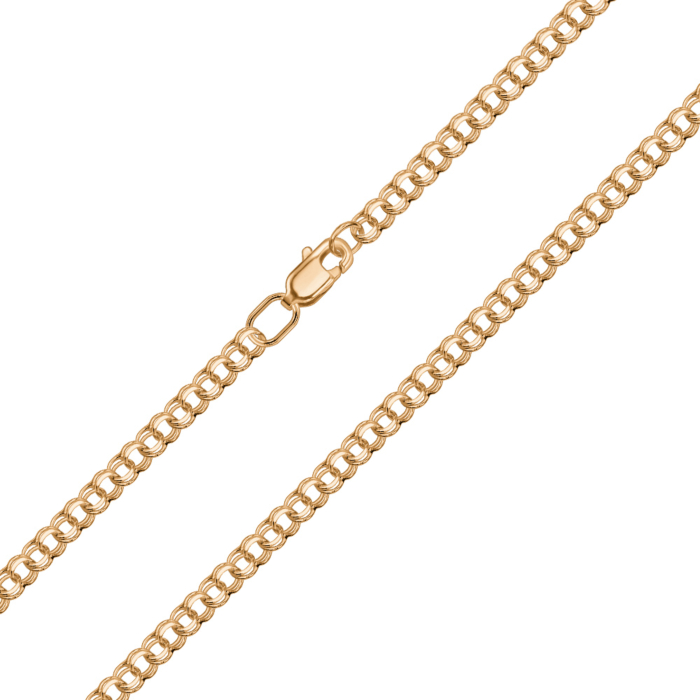 Срібний ланцюжок з позолотою 06066-5-5/17