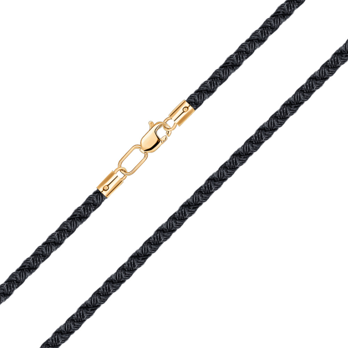 Шовковий шнурок із золотою застібкою. Артикул 06112-3/01/0