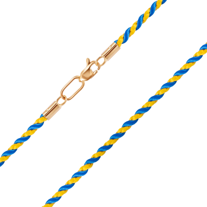 Ювелірний шнурок із золотим замком 06140-1/01/0