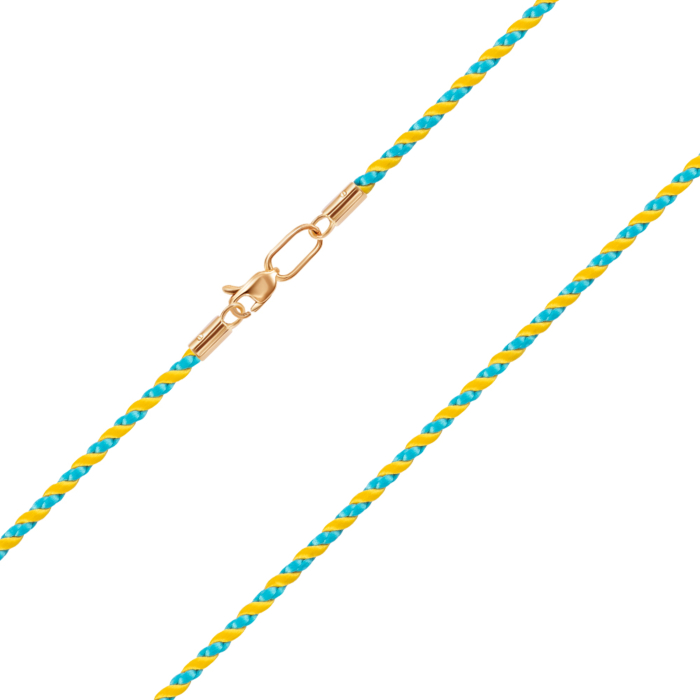 Ювелірний шнурок із золотим замком 06141-1/01/0