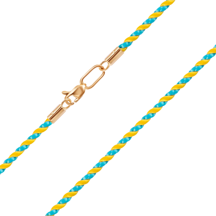 Ювелірний шнурок із золотим замком 06141-1/01/0