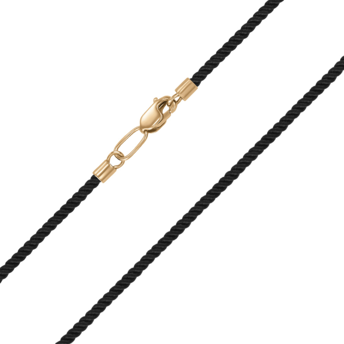 Шовковий шнурок із золотою застібкою. Артикул 06155-1/01/0