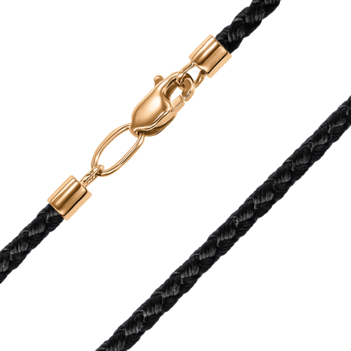 Ювелірний шнурок із золотою застібкою 06164-1/01/0