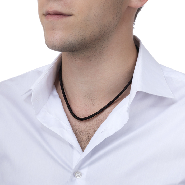 Синтетичний шнурок із золотою застібкою. Артикул 06181-1/01/0