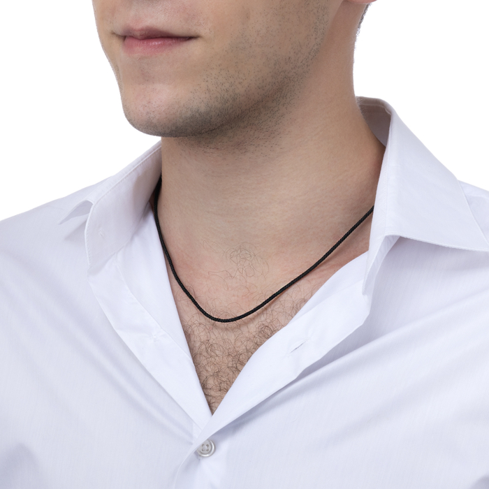 Синтетичний шнурок із золотою застібкою. Артикул 06182-1/01/0