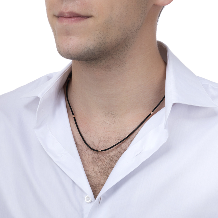 Синтетичний шнурок із золотою застібкою. Артикул 06193-35/01/0