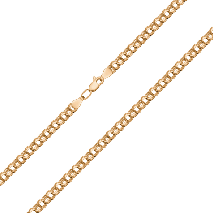 Срібний ланцюжок з позолотою Трісмарк 06022-9-5/17