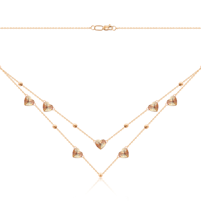 Колье из красного золота без вставки 06241-1/01/2