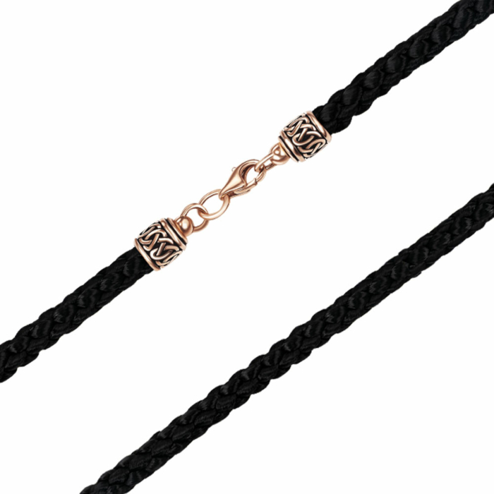 Шнурок ювелірний із замком з червоного золота. Артикул 06243/01/4