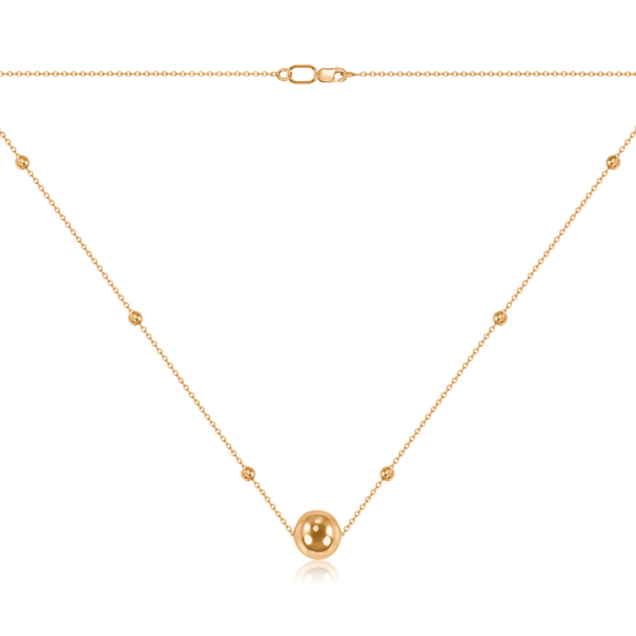 Золотое колье без вставки. Артикул 06261/01/0