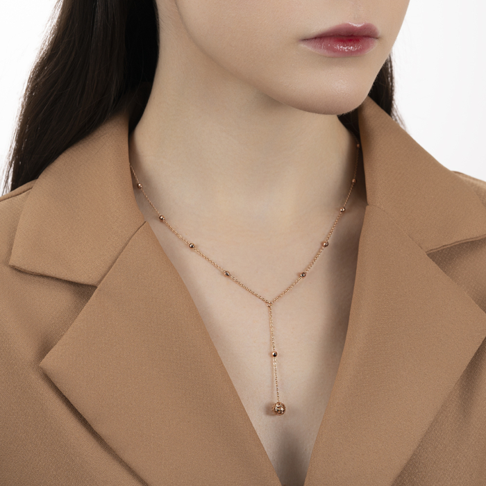 Золотое колье без вставки. Артикул 06269/01/0