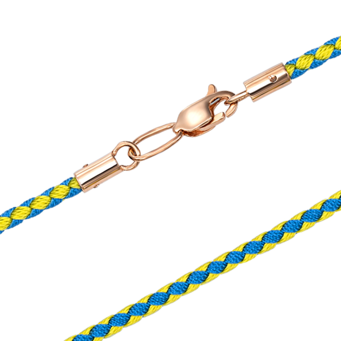 Ювелірний шнурок із золотим замком. Артикул 06283/01/0