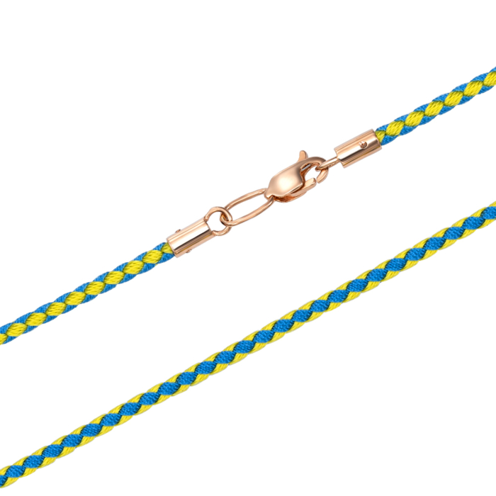 Ювелірний шнурок із золотим замком. Артикул 06283/01/0