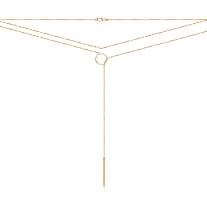 Золотое колье без вставки. Артикул 06724/01/0