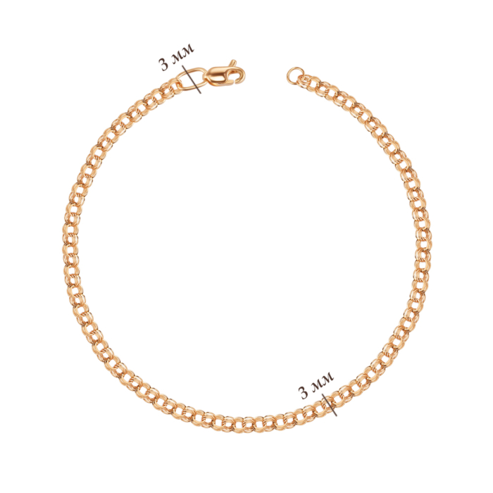 Золотой браслет. Артикул 07022/2ц