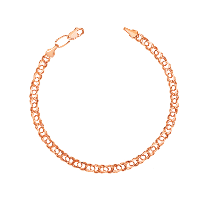 Золотий браслет з алмазною гранню. Артикул 07084/5