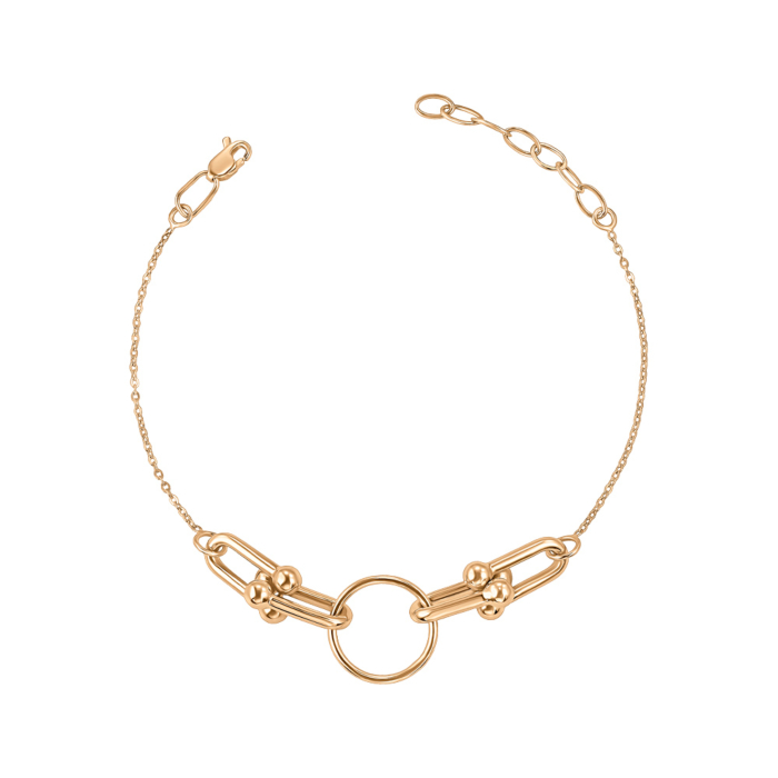 Золотой браслет без вставки. Артикул 07115/01/0