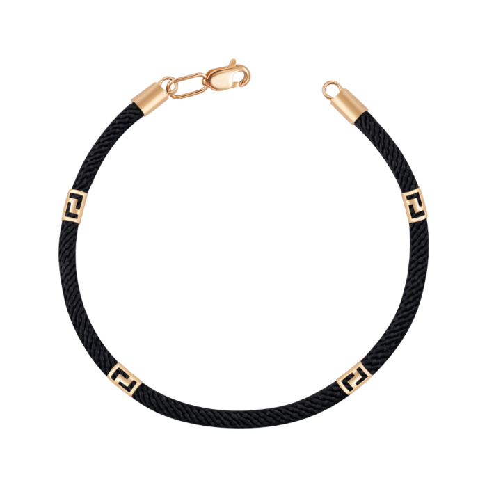 Золотий шовковий браслет. Артикул 07158-55/01/0