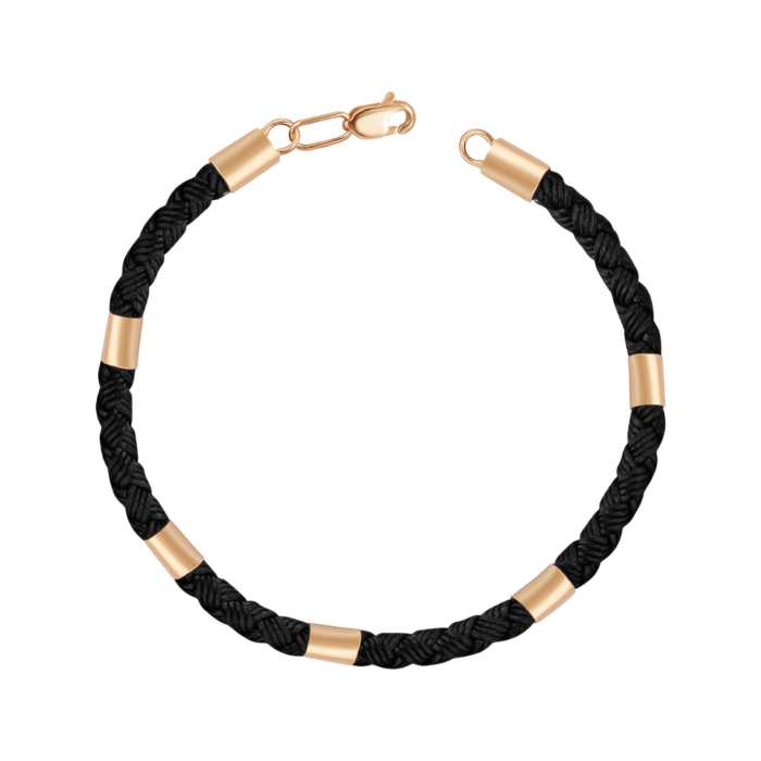 Золотий шовковий браслет. Артикул 07160-45/01/0