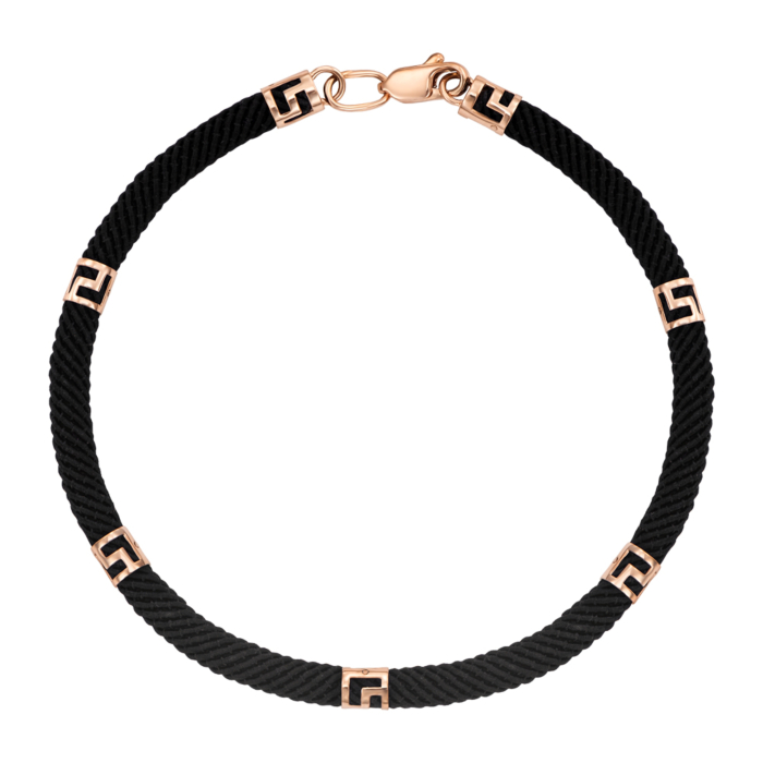 Синтетичний шнурок із золотими вставками. Артикул 07238/01/0