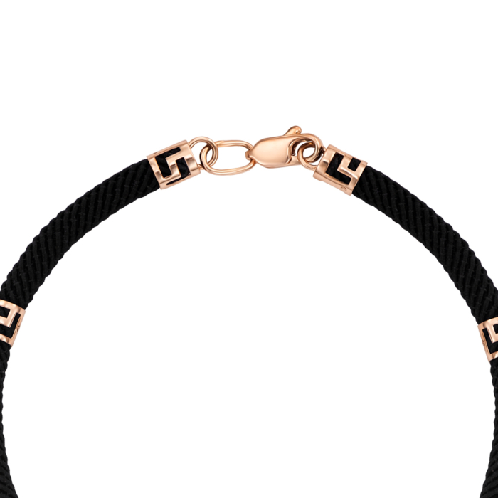 Синтетичний шнурок із золотими вставками. Артикул 07238/01/0