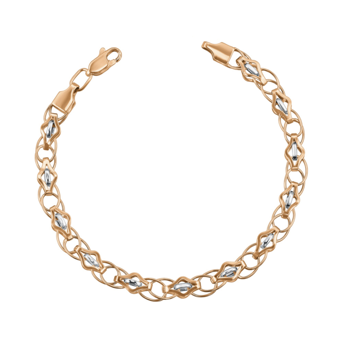 Золотий браслет без вставки. Артикул 07412/1мб