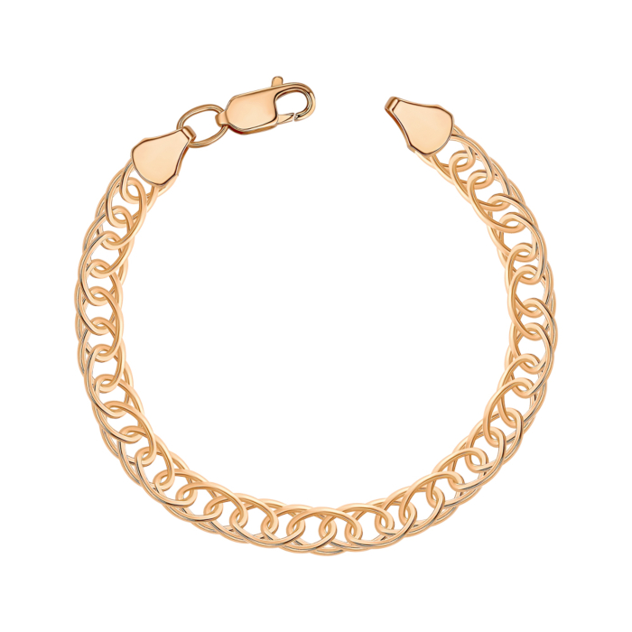 Золотий браслет без вставки 07522-7-8/01