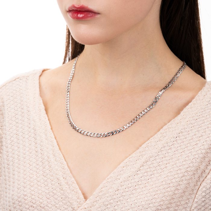 Срібний ланцюжок. Артикул 08 S. FLAT-3-L/12