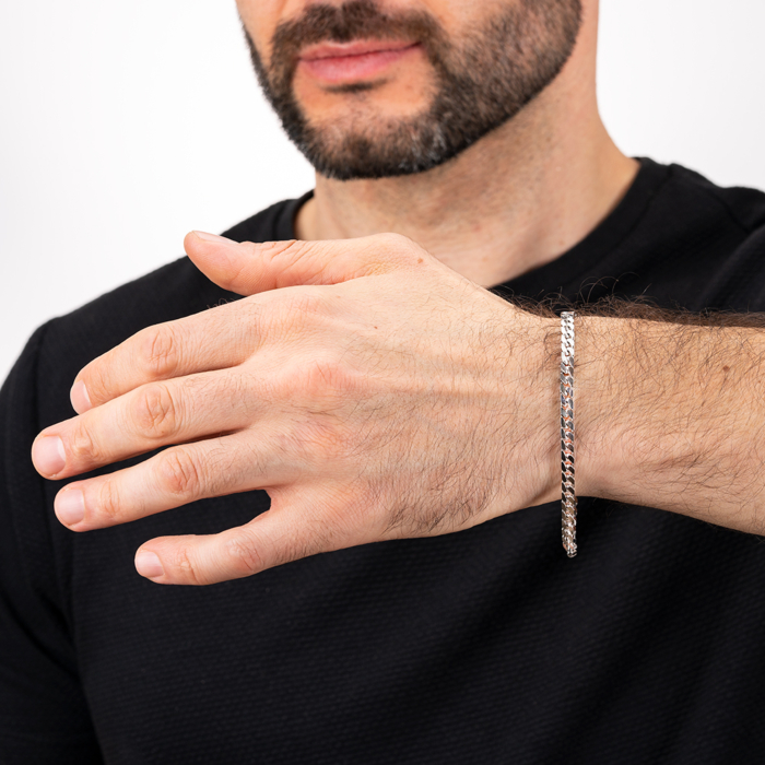 Срібний браслет. Артикул 08 SQUARE-B/12
