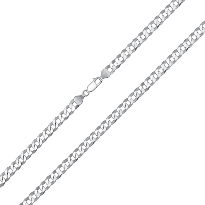 Серебряная цепочка. Артикул 08 S. FLAT-4-L/12