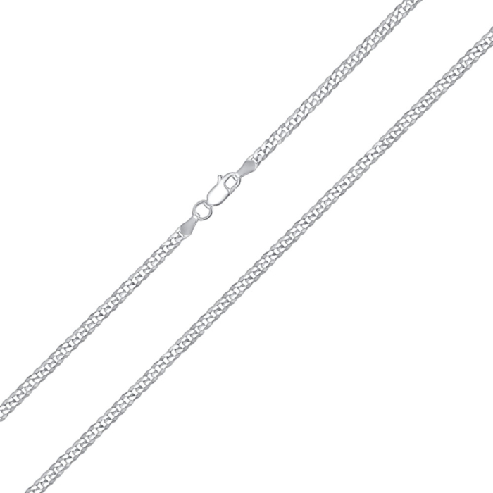 Серебряная цепочка. Артикул 08 S.FLAT-1-L/12