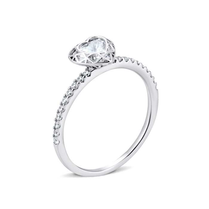 Золота каблучка з фіанітами. Артикул UG51/101/004/1