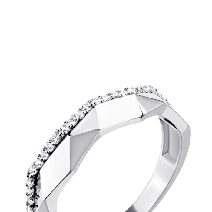 Золотое кольцо с фианитами. Артикул UG51/101/018/1