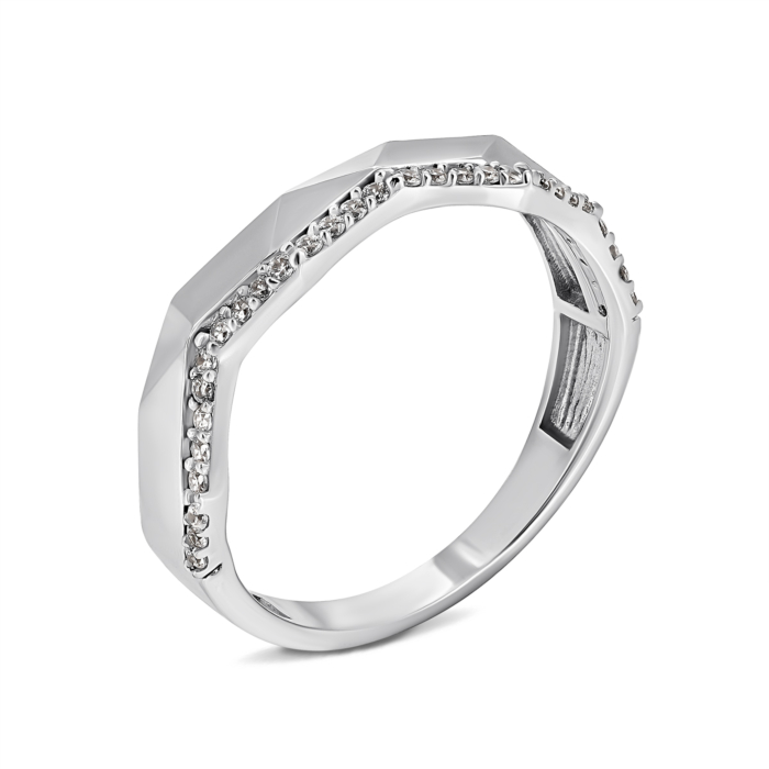 Золотое кольцо с фианитами. Артикул UG51/101/019/1