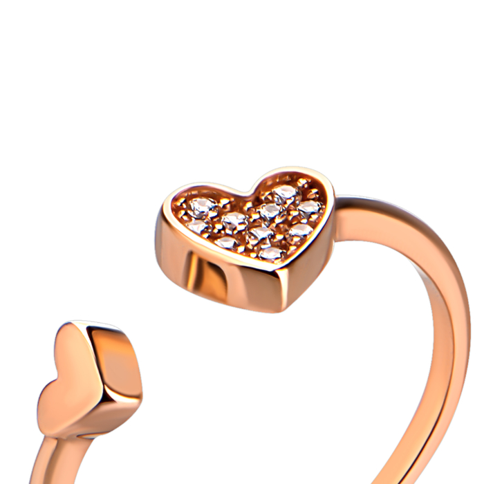 Золотое кольцо с фианитами. Артикул UG51/101/022