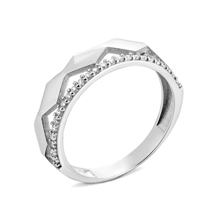 Золота каблучка з фіанітами. Артикул UG51/101/030/1