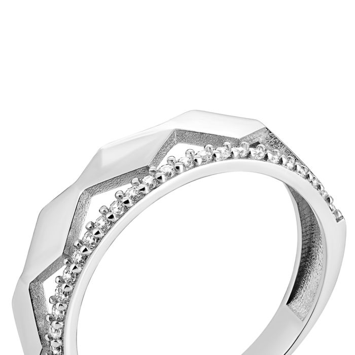 Золота каблучка з фіанітами. Артикул UG51/101/030/1