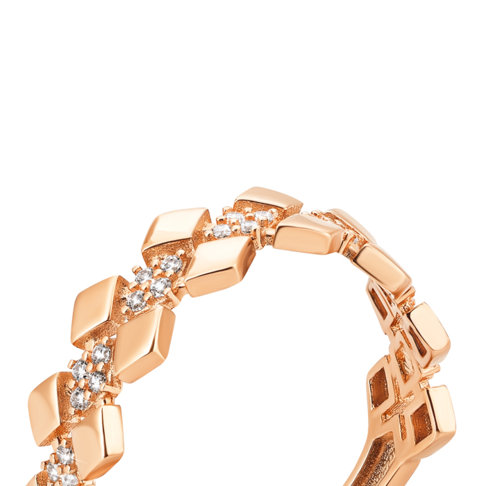 Золотое кольцо с фианитами. Артикул UG51/101/064