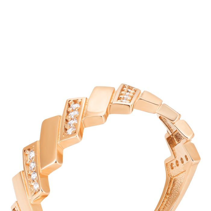 Золотое кольцо с фианитами. Артикул UG51/101/066