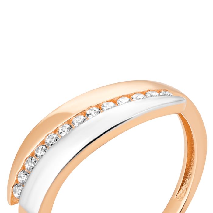 Золотое кольцо с фианитами. Артикул UG51/101/070