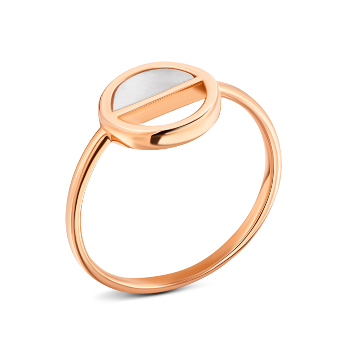 Золота каблучка з перламутром. Артикул UG51/101/106